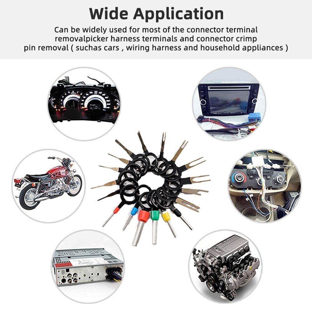 Premium Stainless Steel Wire Terminal Extraction Tool Set 41PC Kit for Cars