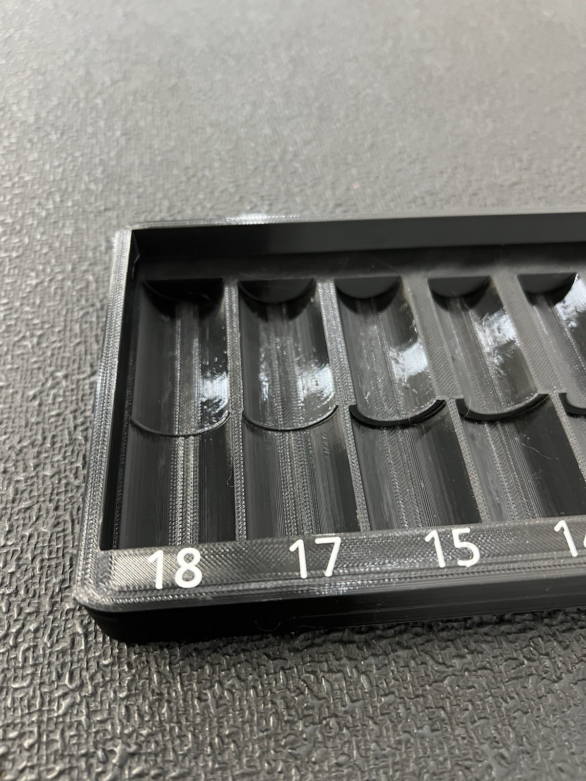 Tray compactible with Snap On 3/8″ Metric Semi Deep Impact Swivel Socket Set