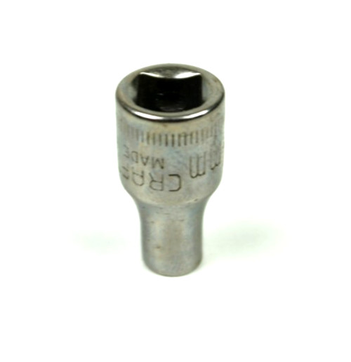 Craftsman -⅁- 4mm 6 Point Shallow Chrome Socket 1/4″ Drive 43505 USA