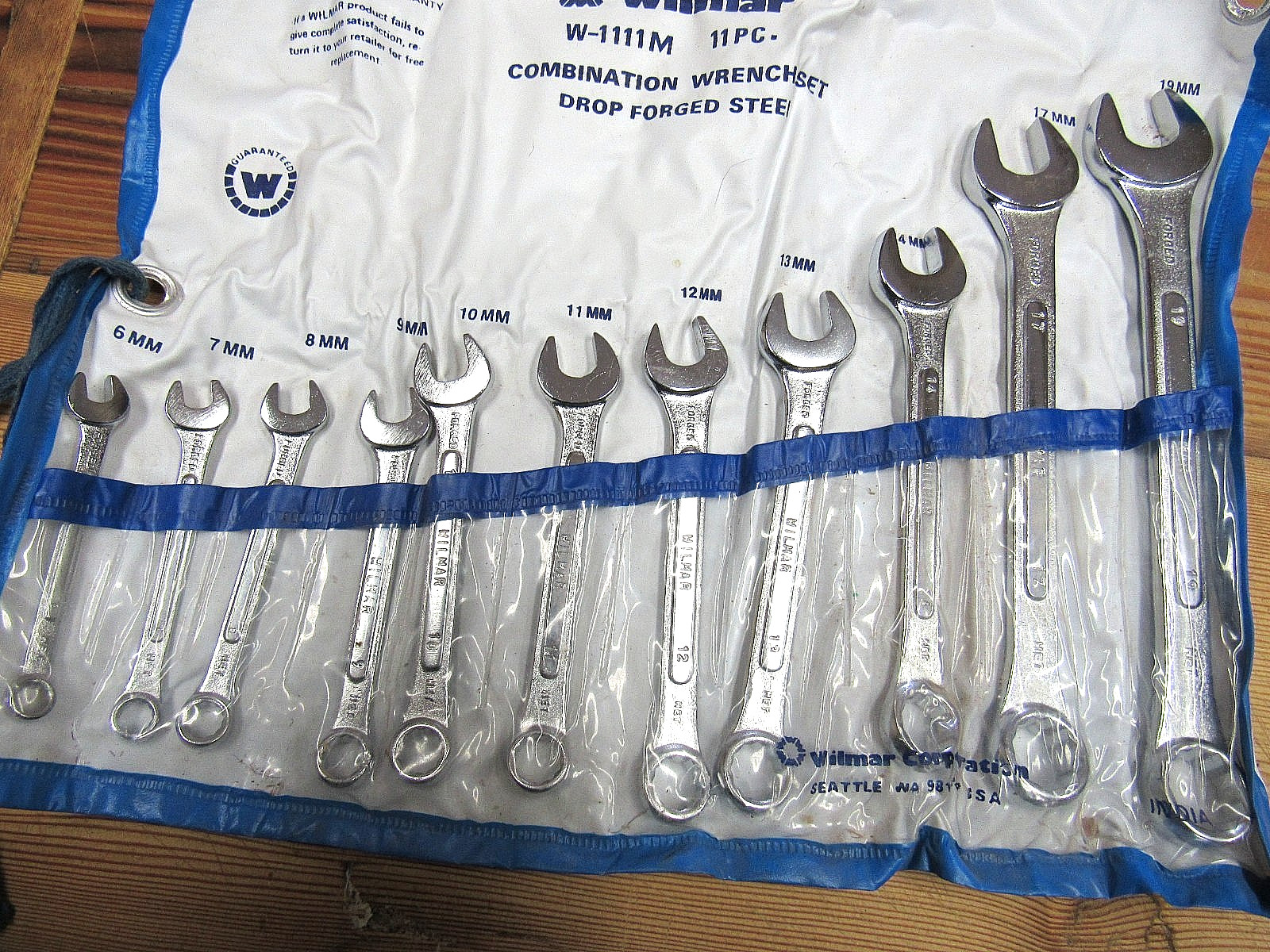 Wilmar 11 Piece Combination Wrench Set Metric 6mm-19mm ALL IN GOOD CONDITION