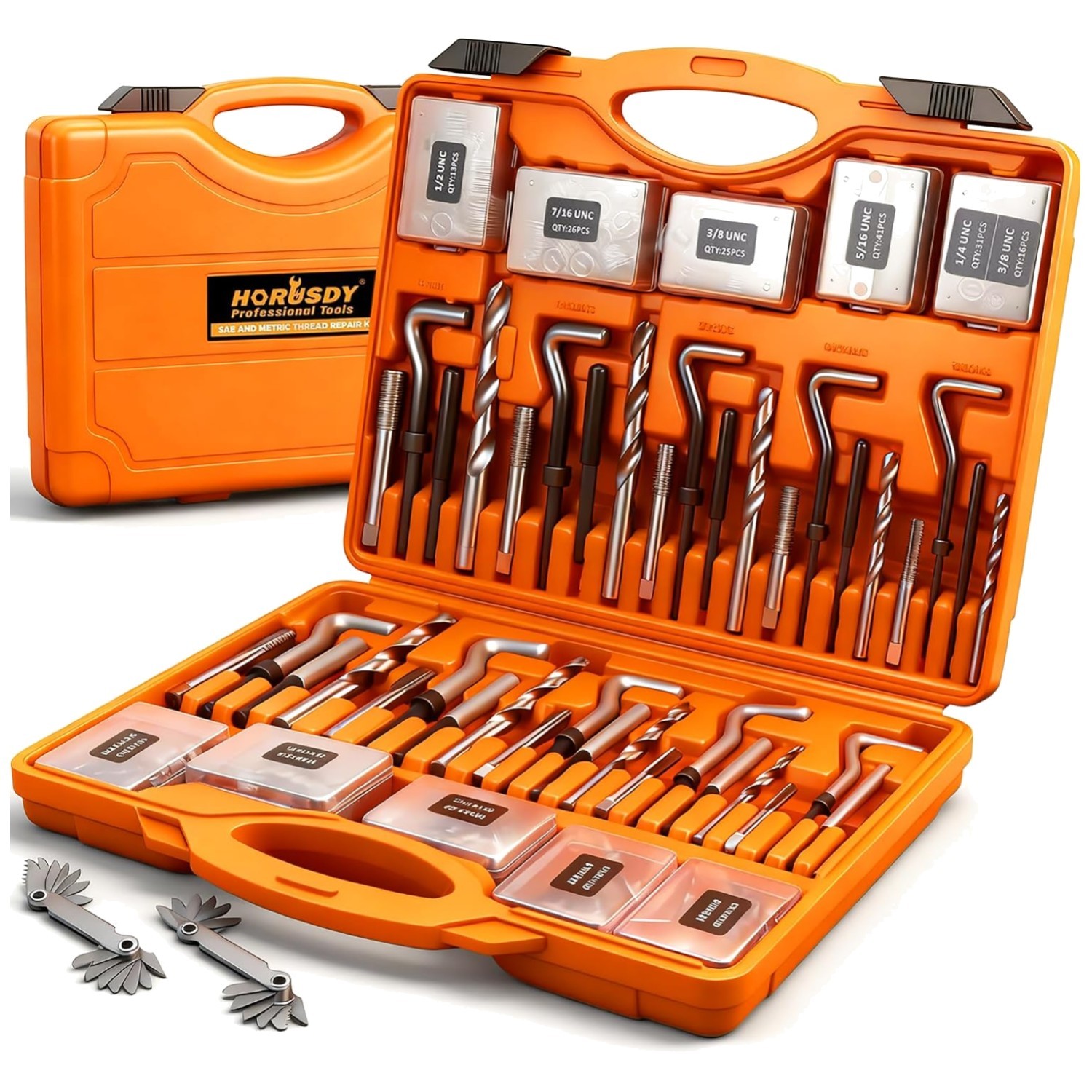 348-Piece Thread Repair Kit with HSS Drill Bits