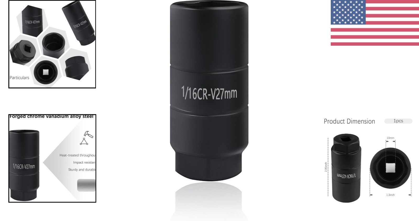Heavy-Duty 1 1/16 Socket Compatible with GM & Chrysler Oil Pressure Switches