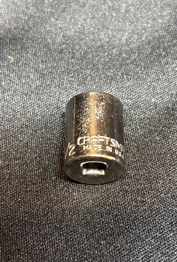 Craftsman USA 1/2″ Socket 6 Point 1/4″ Drive # 43499 USA Replacement Tool