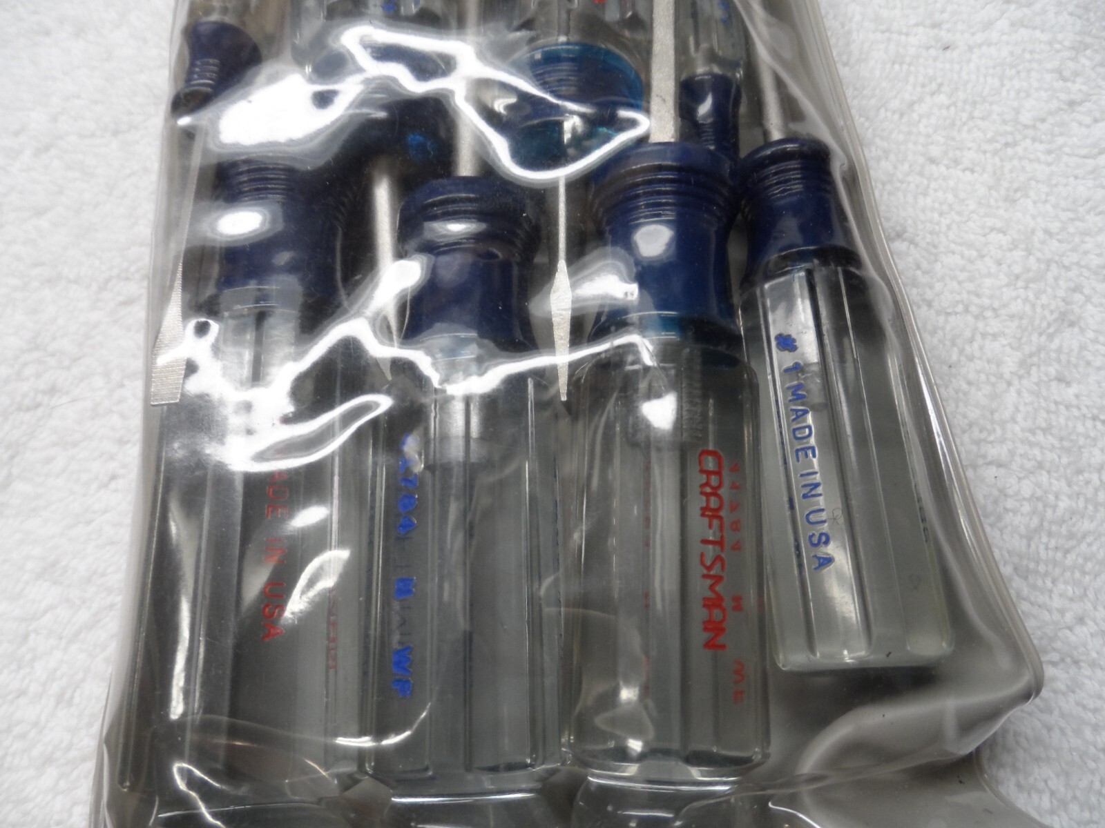 Craftsman Phillips Slotted Screwdriver Set, NOS USA (8 pcs in bag) – PN 41507