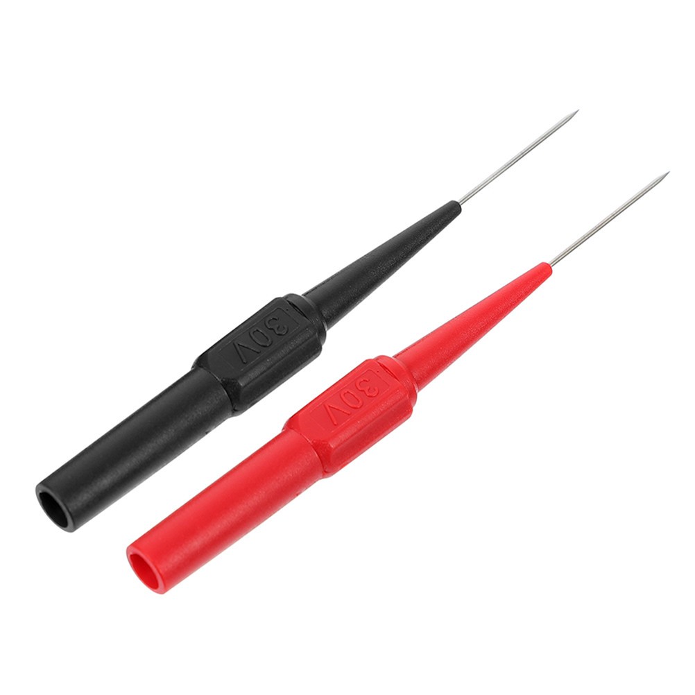 2 Pcs Stainless Steel Insect Pins Back Probe Kit Automotive Test Leads Light