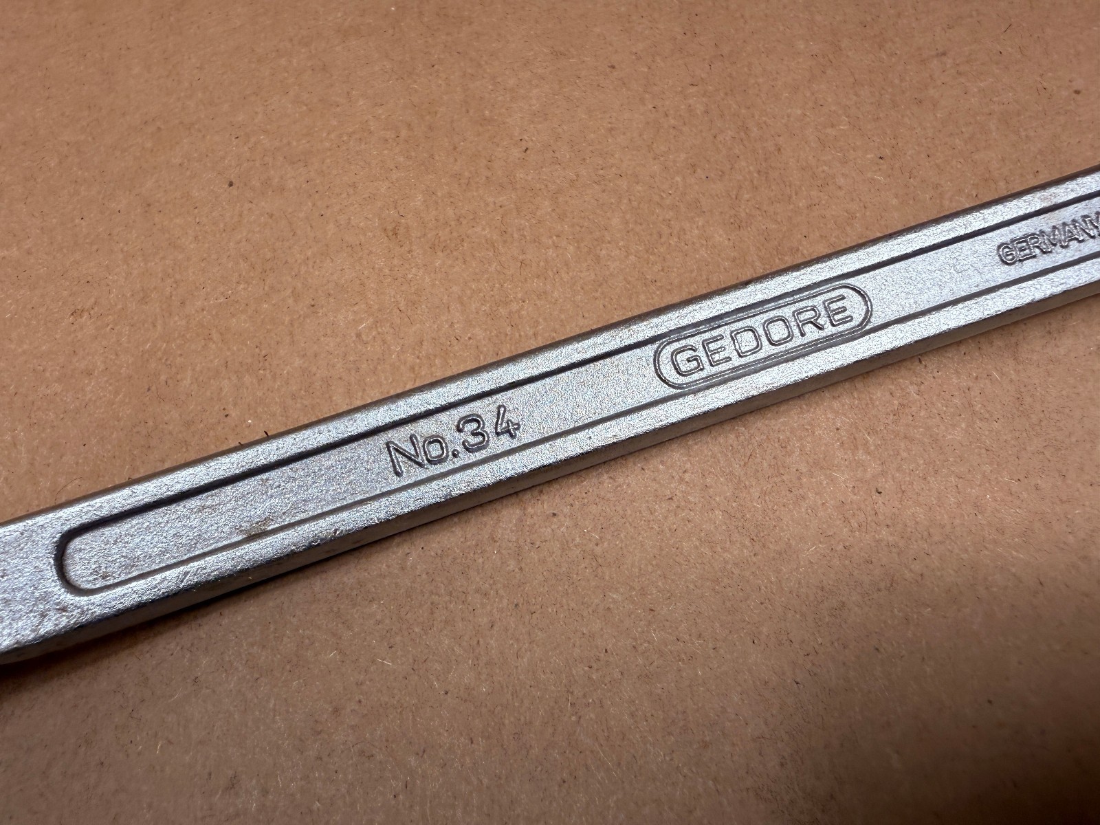 Gedore No 34 Metric Swivel Head Socket Double End Wrench 17mm 19mm 12pt Germany