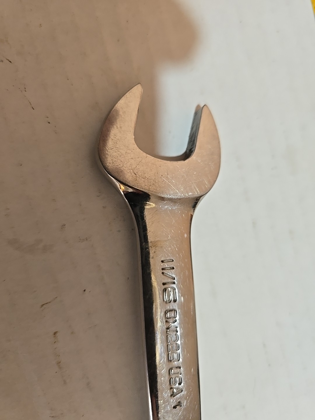 Snap-on OX122B 11/16” 12 Pt Stubby Combination Chrome Wrench 11/16in. Snap On