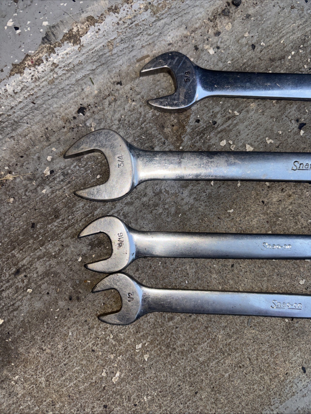 Lot 4 Snap On Tools OH2o OH24 OH18 OH20Alignment Wrenches 3/4 5/8 9/16 1/2