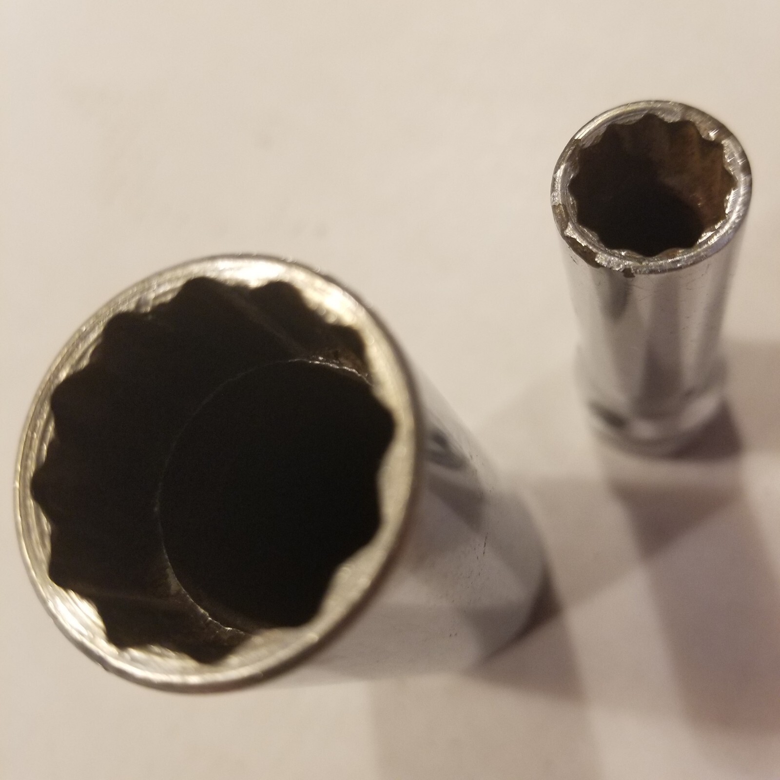 2 Snap-On Sockets 3/8″ Drive Deep 12 Point 3/4″ SF241 And 3/8″ SF121