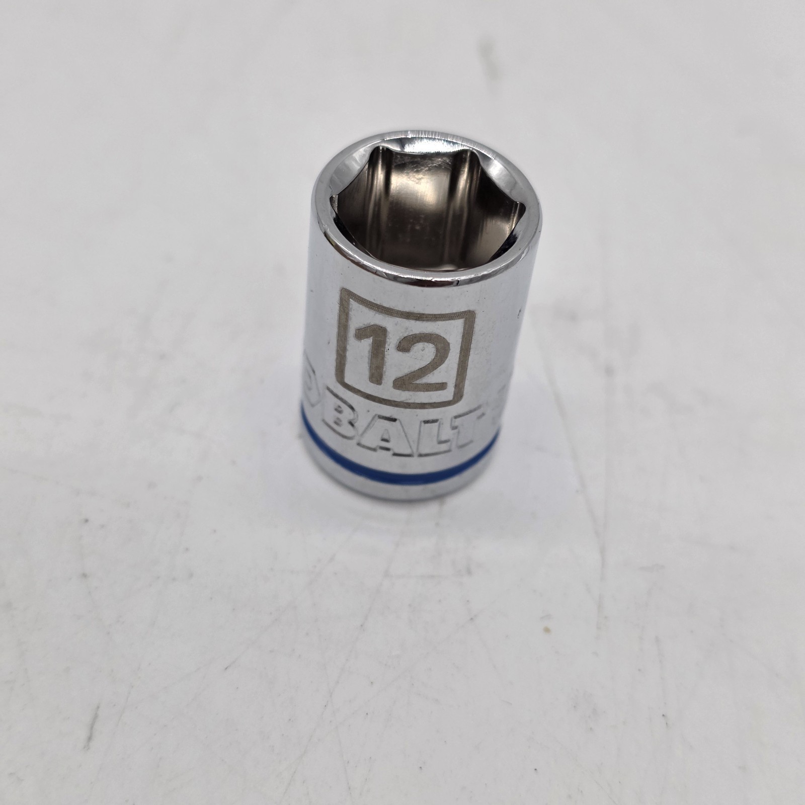 Kobalt 338119 12mm 1/4″ Drive 6-Point Shallow Chrome Socket 7 COUNT