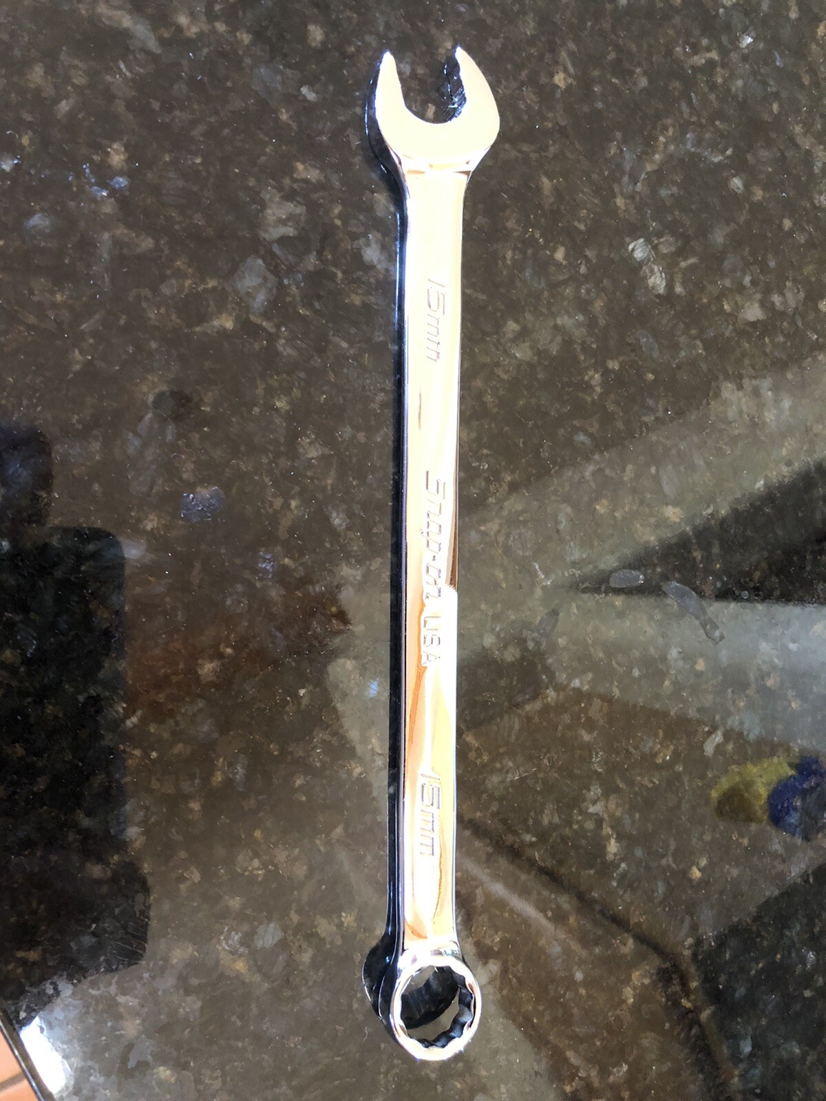 Snap On Tools NEW SOEXM15 15 mm 12-Point Metric Standard Combination Wrench