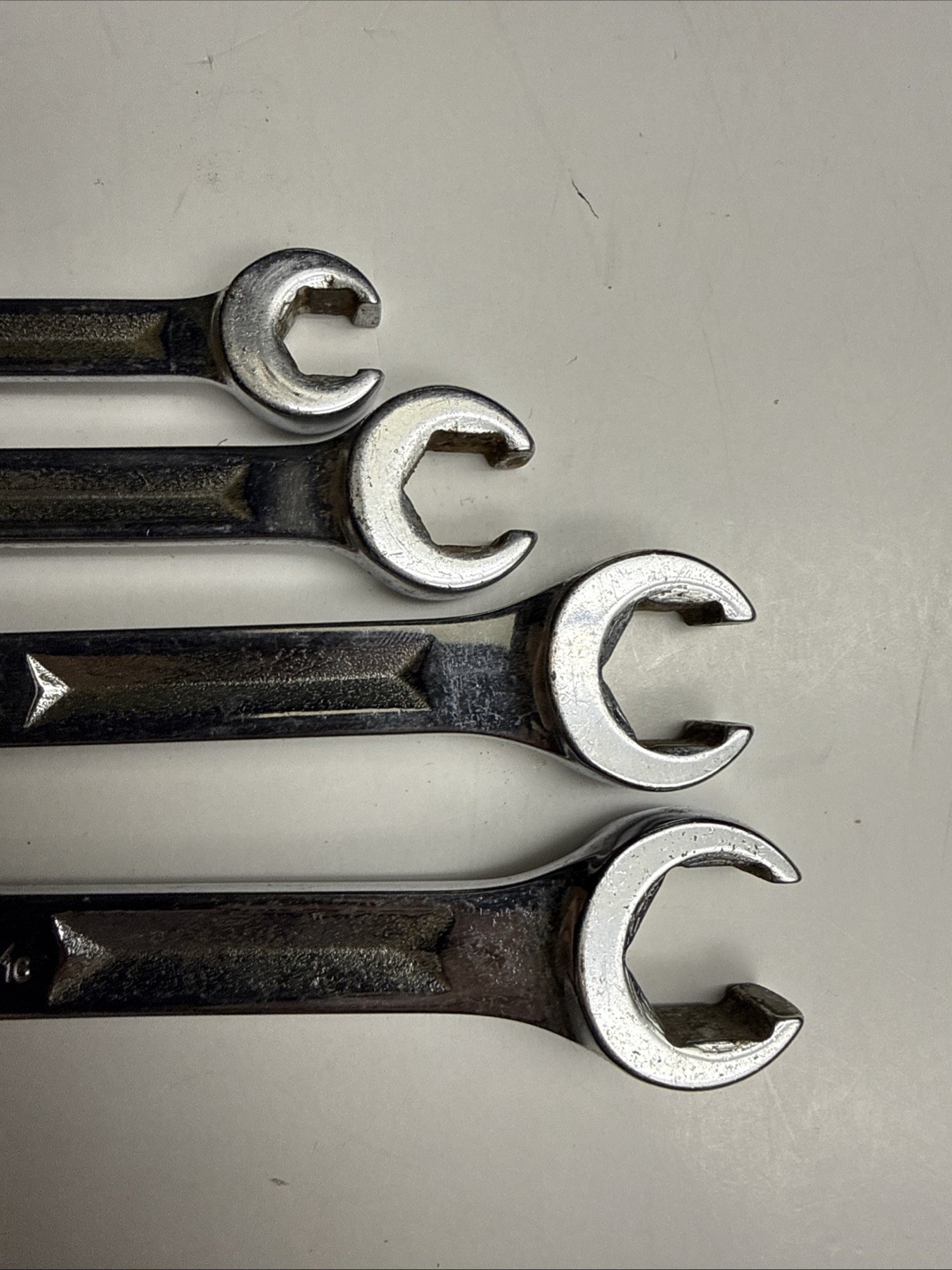 SNAP-ON 6PT DOUBLE FLARE END WRENCH SET 3/8 7/16 1/2 9/16 5/8 11/16 3/4 13/16