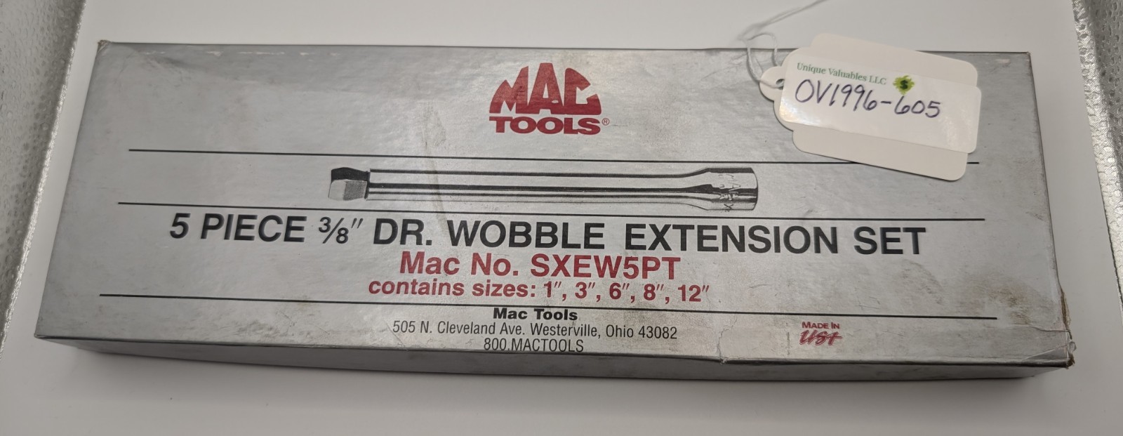 Mac Tools 5-Piece 3/8″ Drive Wobble Extension Set SXEW5PT