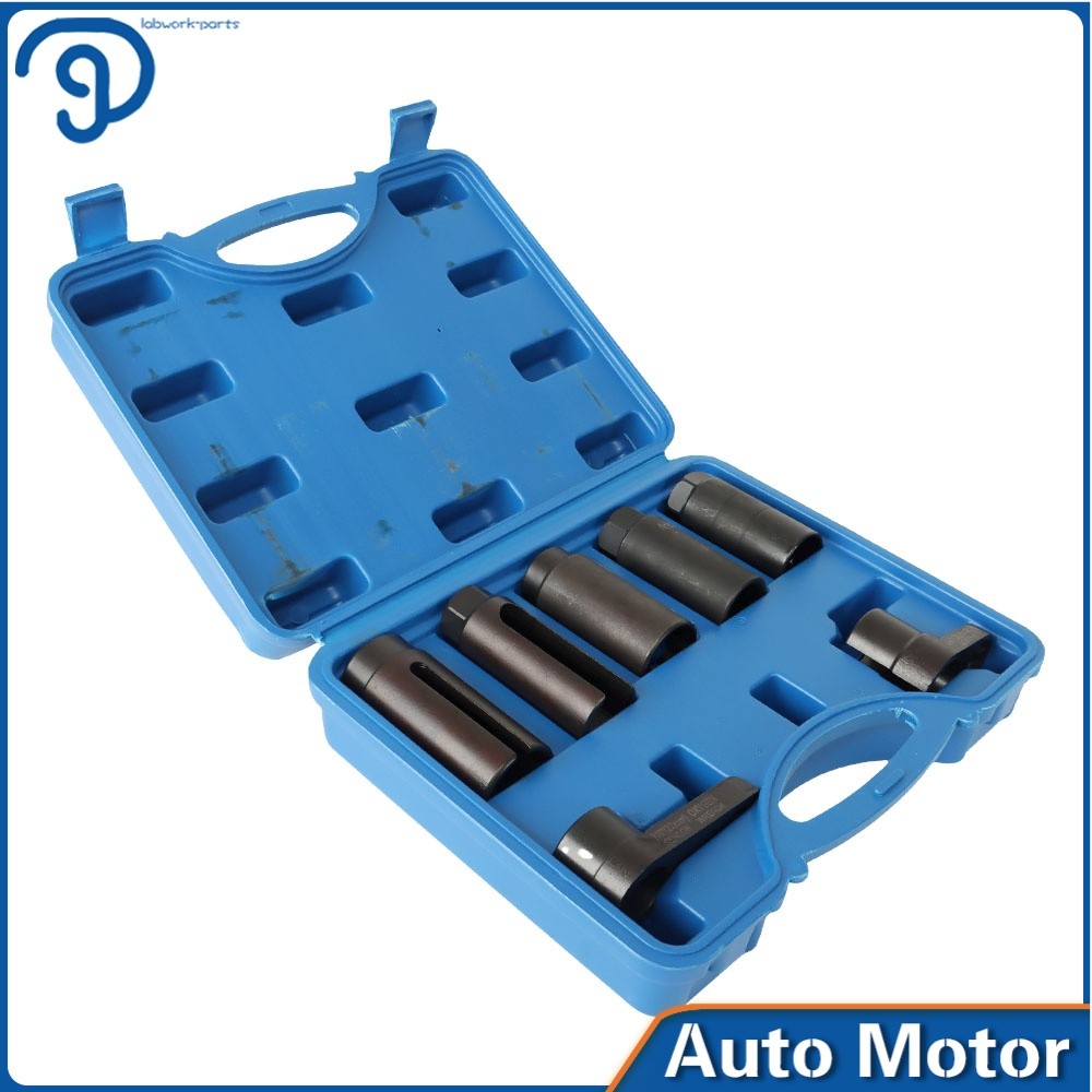 1/2″ 3/8″ 7/8″ Oxygen Sensor Socket Wrench 22mm 27mm 29mm Auto Repair Tool 7/Set