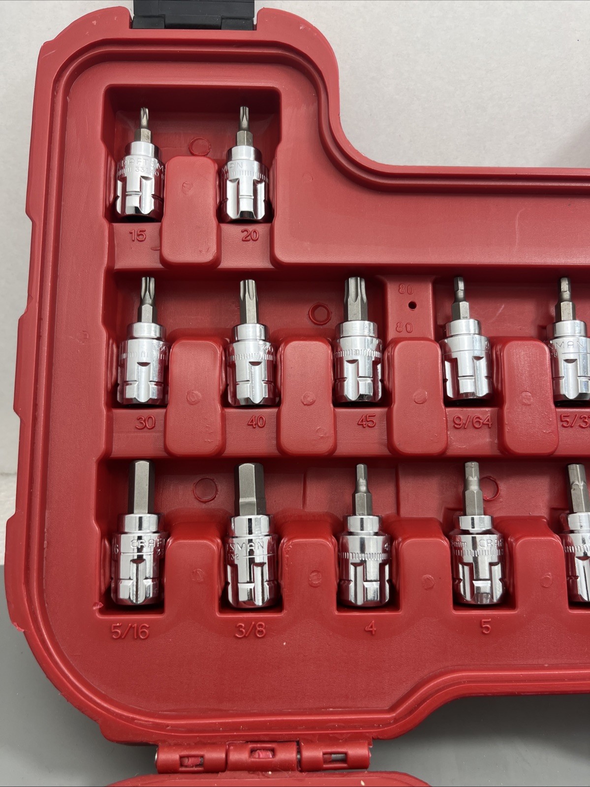 Craftsman «MINT» 80PC Max Axess SAE & Metric Pass-Thru «COMPLETE» Set – 32820