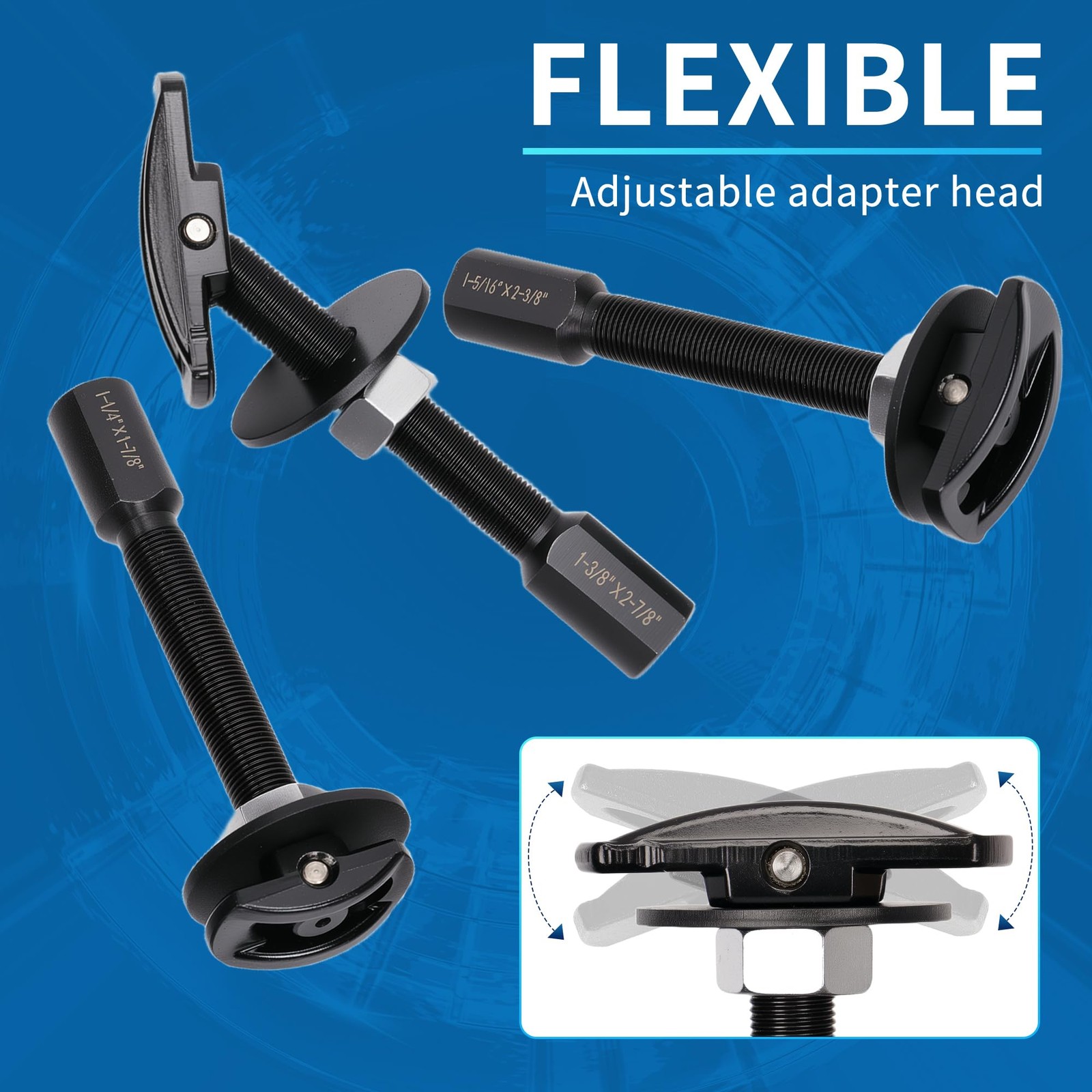 3Pcs Rear Axle Bearing Puller Tool Set Slide Hammer Removal Kit