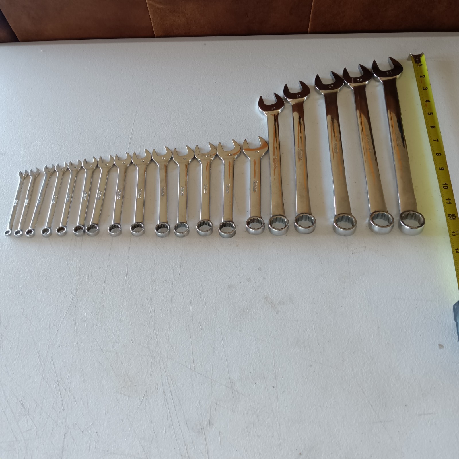 Snap On Tools OEXM Wrench Set 6mm – 24mm Metric Combination 12PT – 19 piece