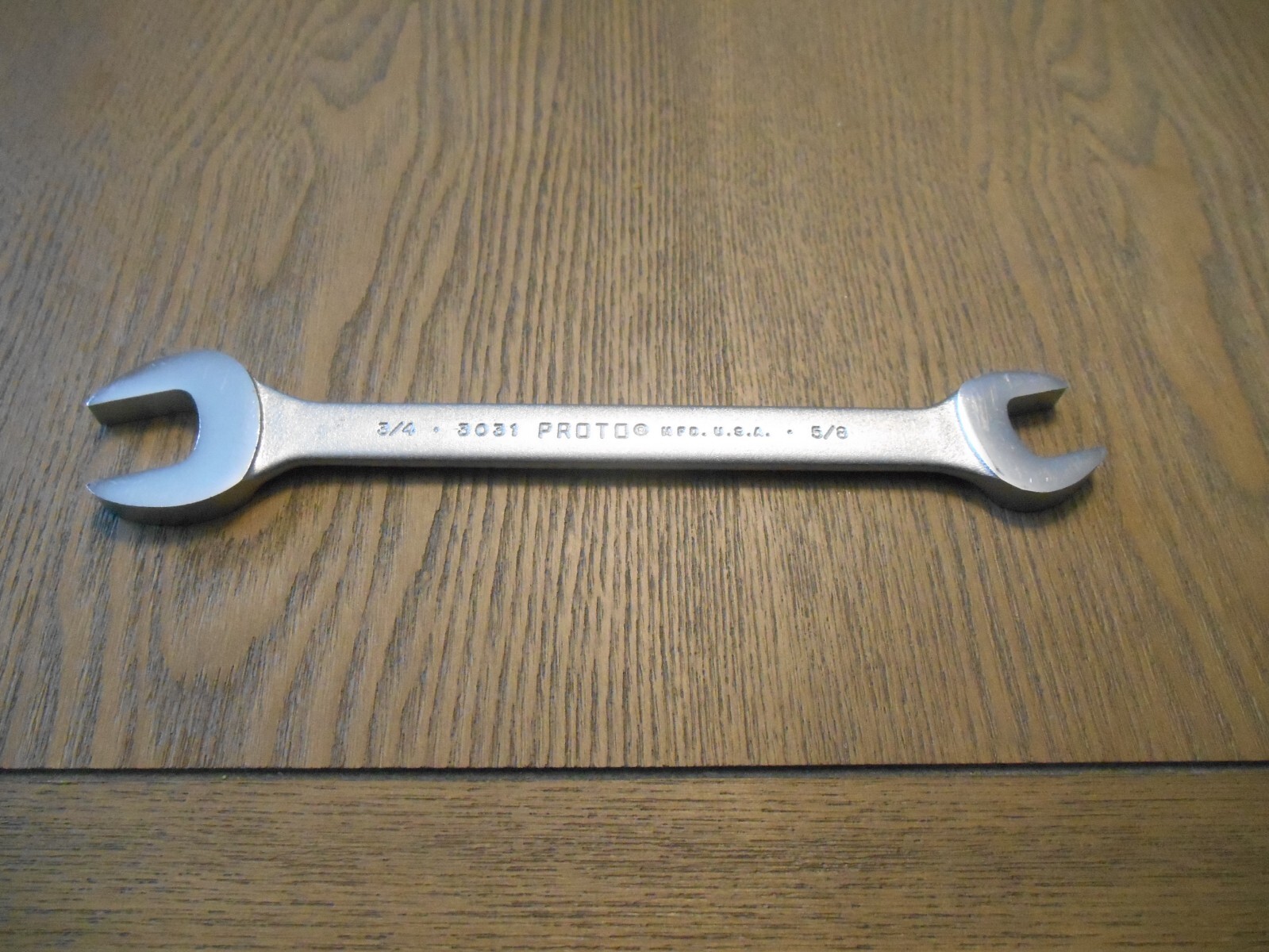 NEW 3/4″ x 5/8″ Open End Wrench, OAL is 8-1/2″, USA, PROTO 3031