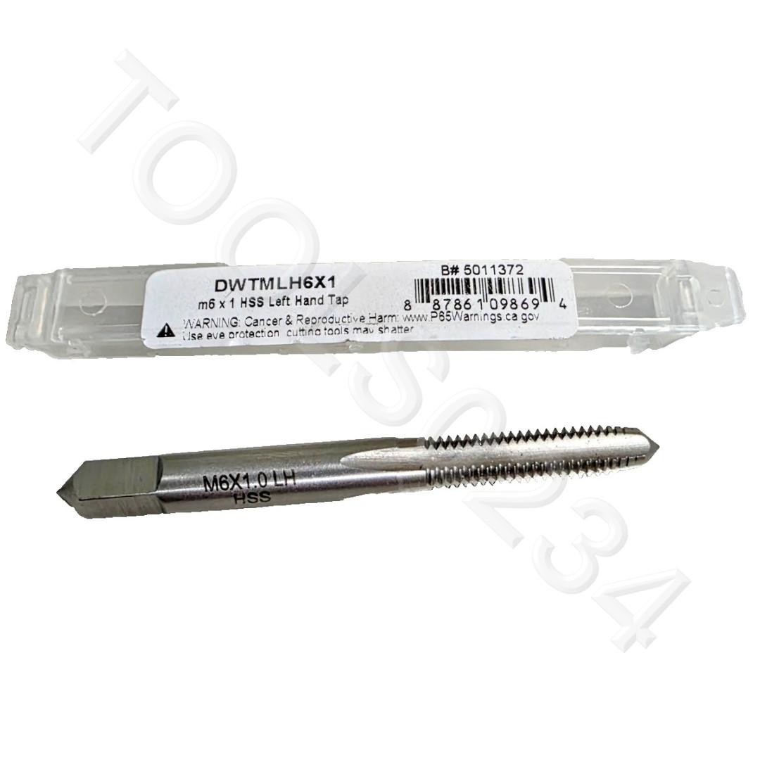 M6 x 1.0 LEFT HAND Plug Tap Hand Alfa HTLM81120 6MM HSS 4FL LH Metric