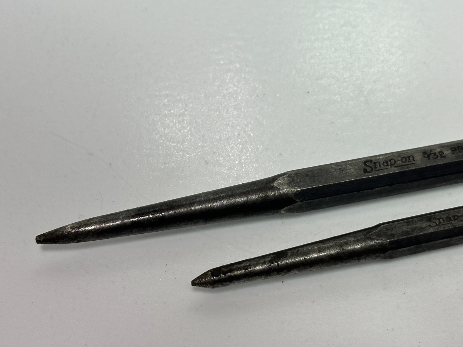 Snap-On Tools USA 2pc PPC203 & PPC205 Punch Set Lot – Pin Pointed Tips