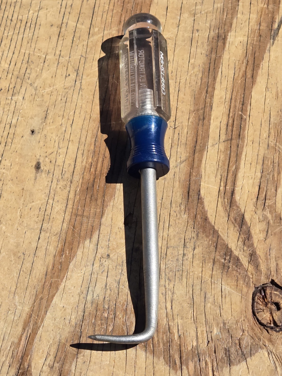 Vintage SEARS Craftsman Cotter Pin Extractor 4319 K WF Made in USA Clear & Blue