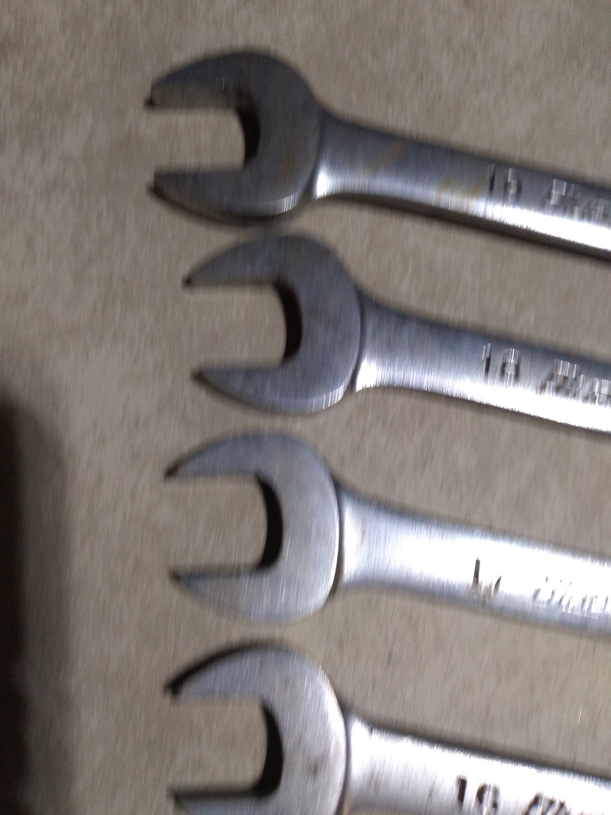 6-Blue Point Metric 12 Point Combination Wrenchs USA BOM14,15,16,17,18,19