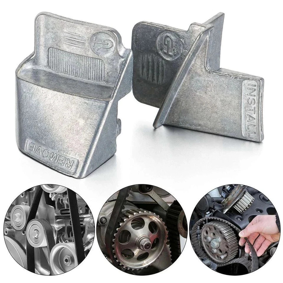 2Pcs Stretch Belt Removal Installer Tool Set Drive Belts Remover Tools For Car