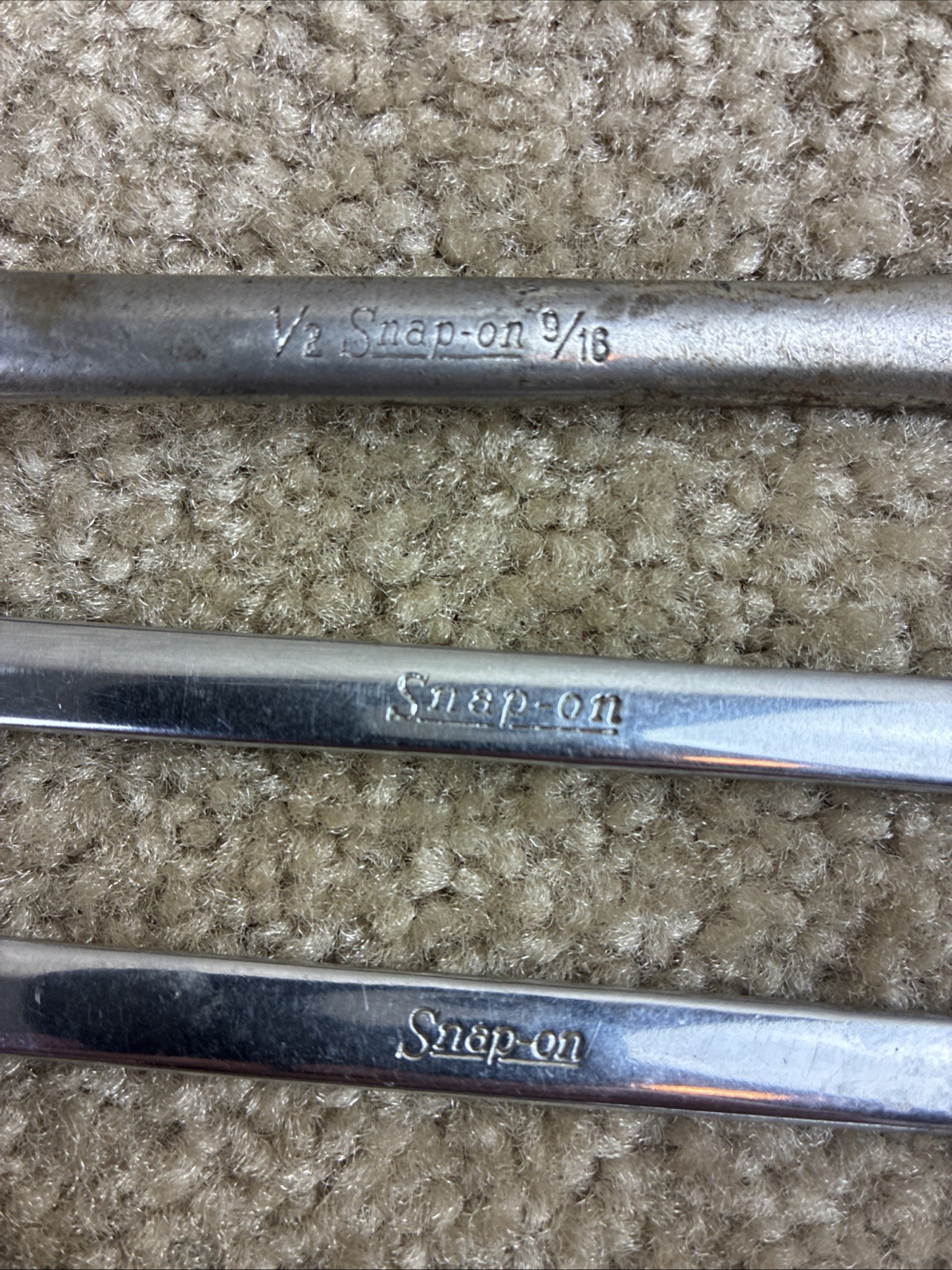 Snap-on 5pc.Small Wrench Set SAE Box & Combo Wrenches Vintage
