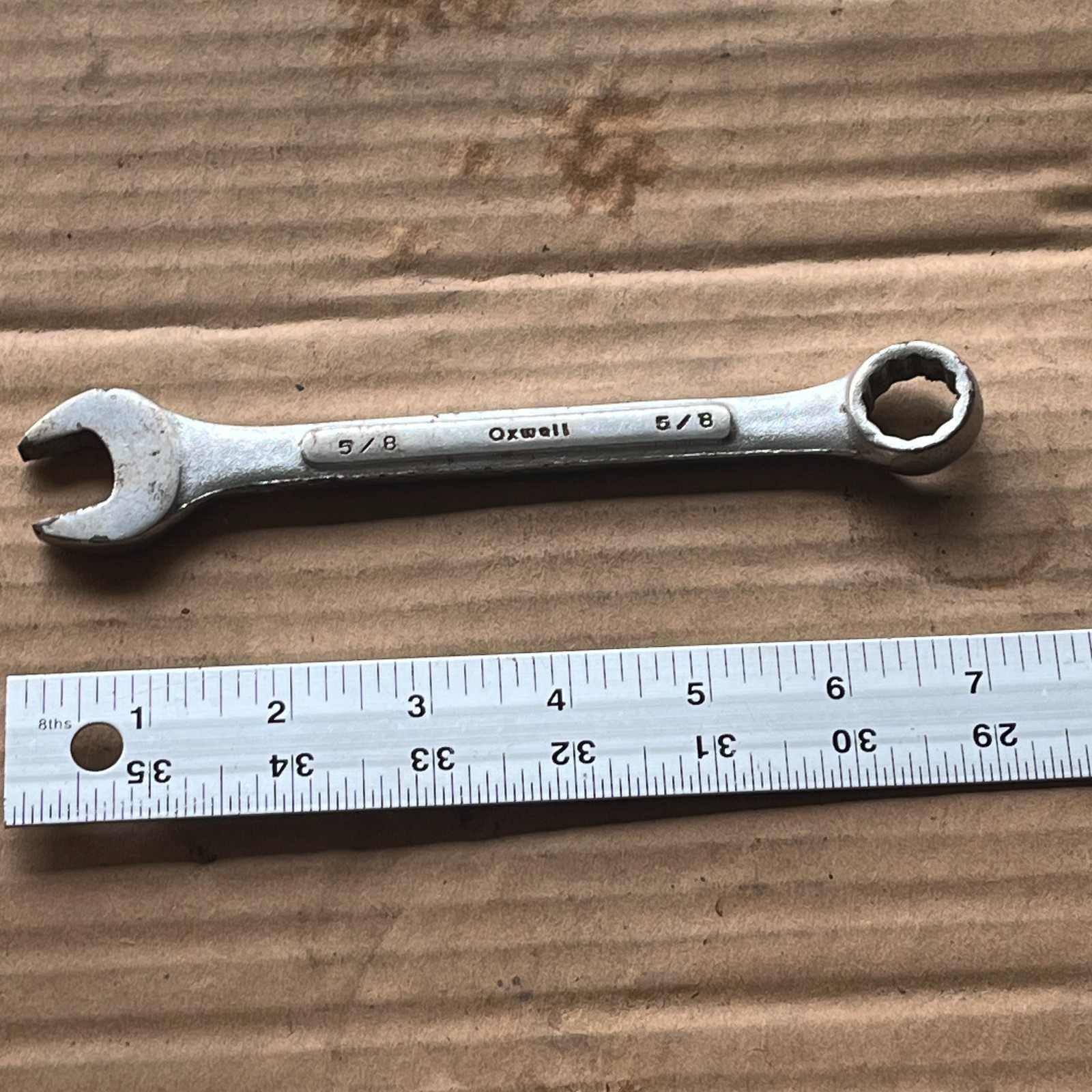 Oxwall 5/8″ in. SAE Combination Wrench Vintage Chrome