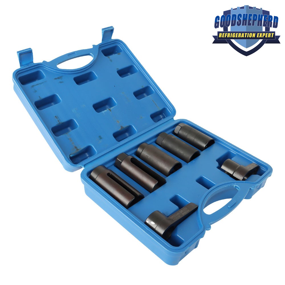 7PCS Universal O2 Sensor Removal & Installation Tool Kit Oxygen Sensor Socket