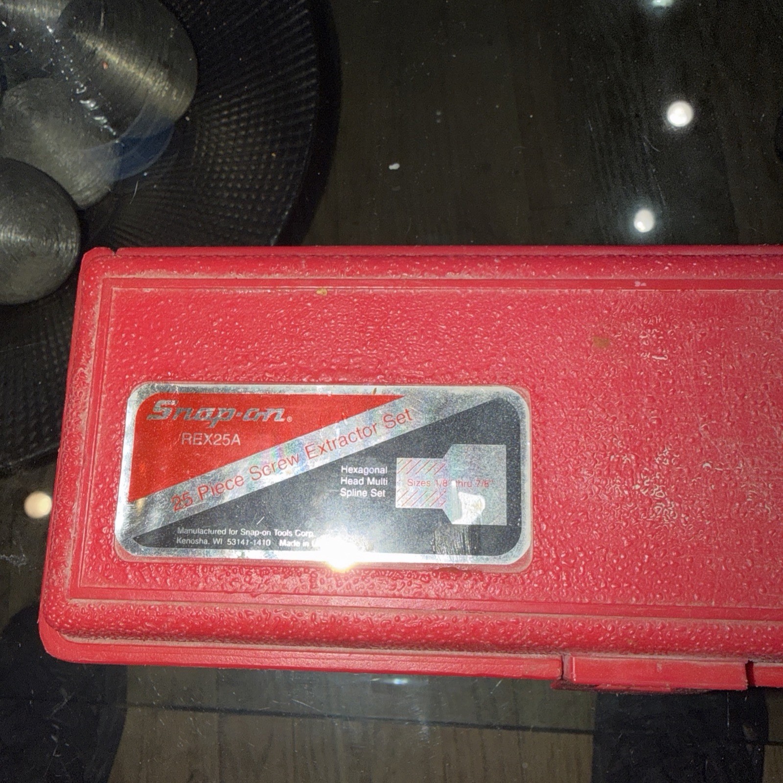 Snap-On REX25A Screw Extractor Set (Incomplete- 4 Missing Pieces)