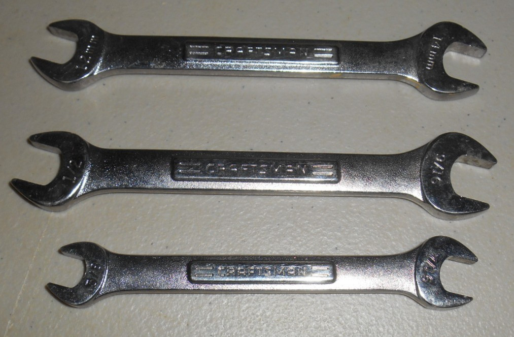 Lot of 9 Craftsman Wrenches VA – V – VV Series All Forged In USA