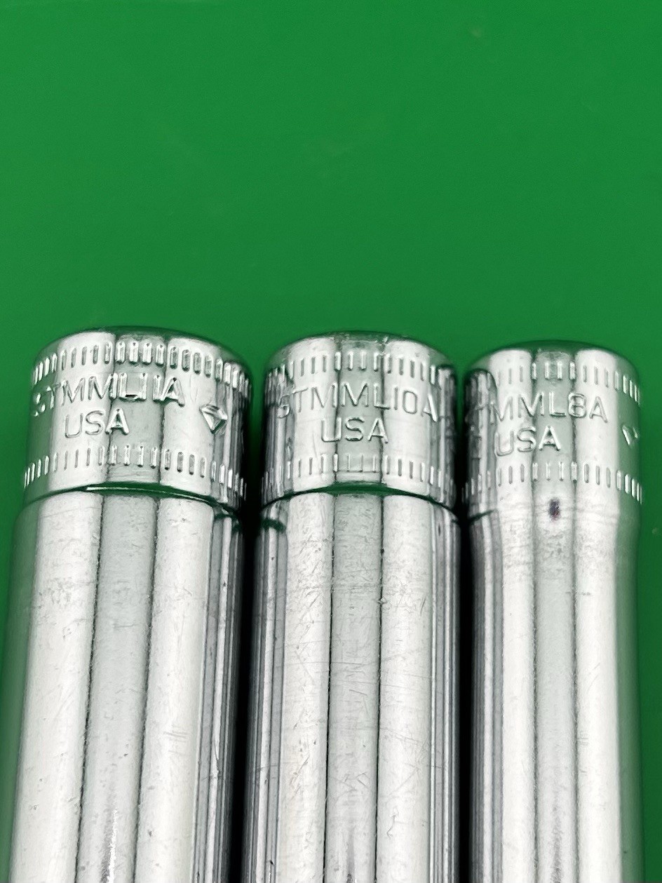 🔥SNAPON🔥3 Piece Extra Deep Specialty Socket Set 8,10,11mm 1/4 Drive Bmw/Audi