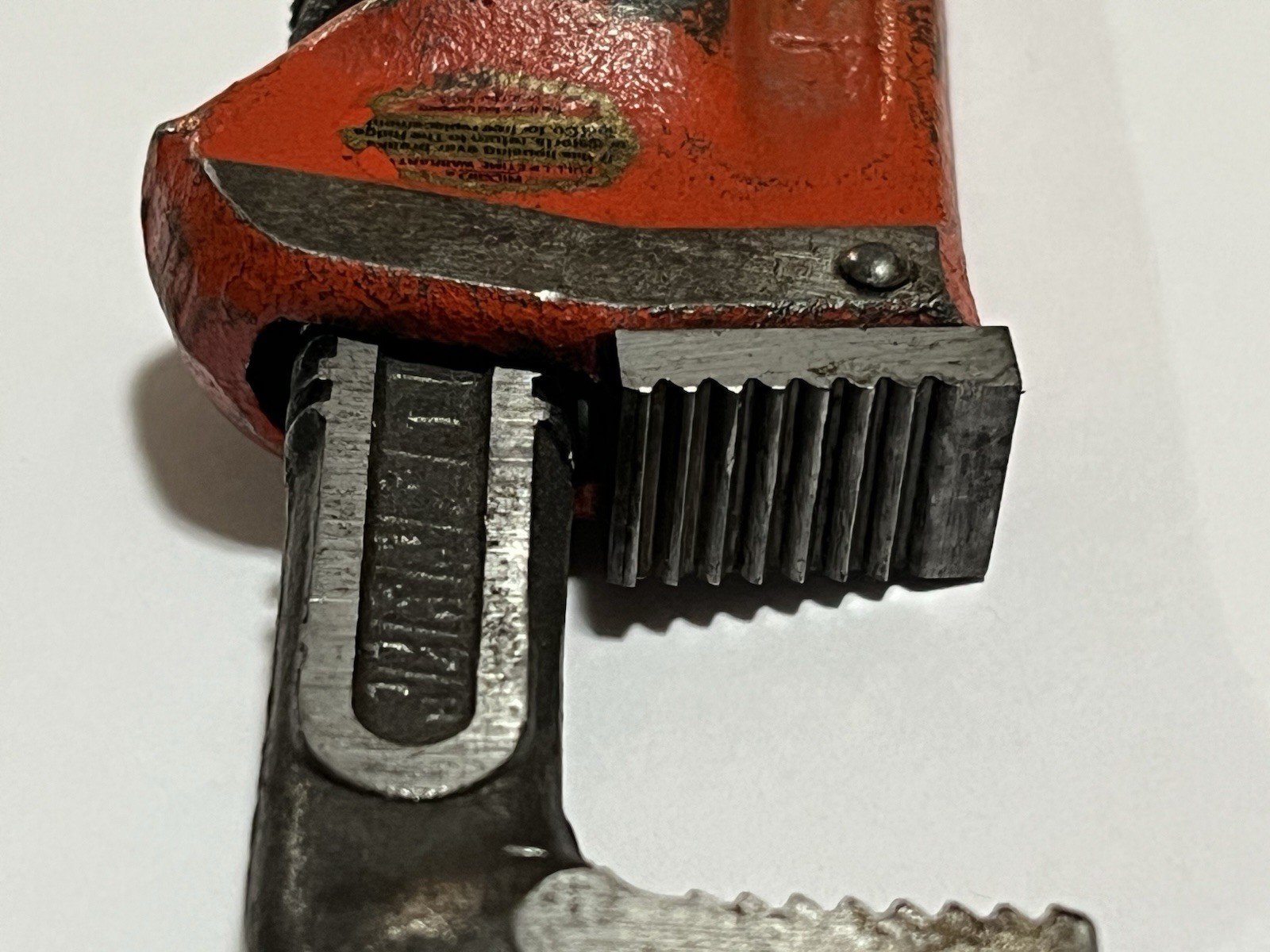 RIDGID Vintage Ridge Tool Co 8″ Heavy Duty Straight Pipe Wrench USA NICE