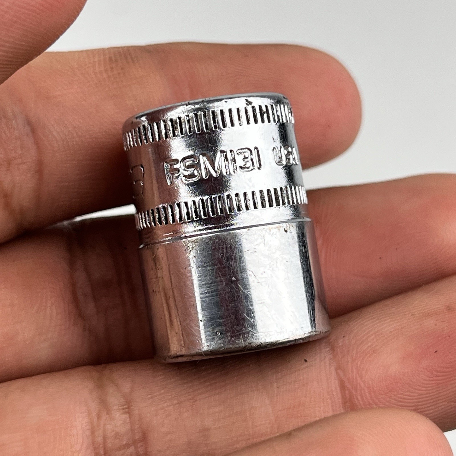 Snap-on 3/8″ Drive 13mm Metric 6 Point Shallow Chrome Socket FSM131