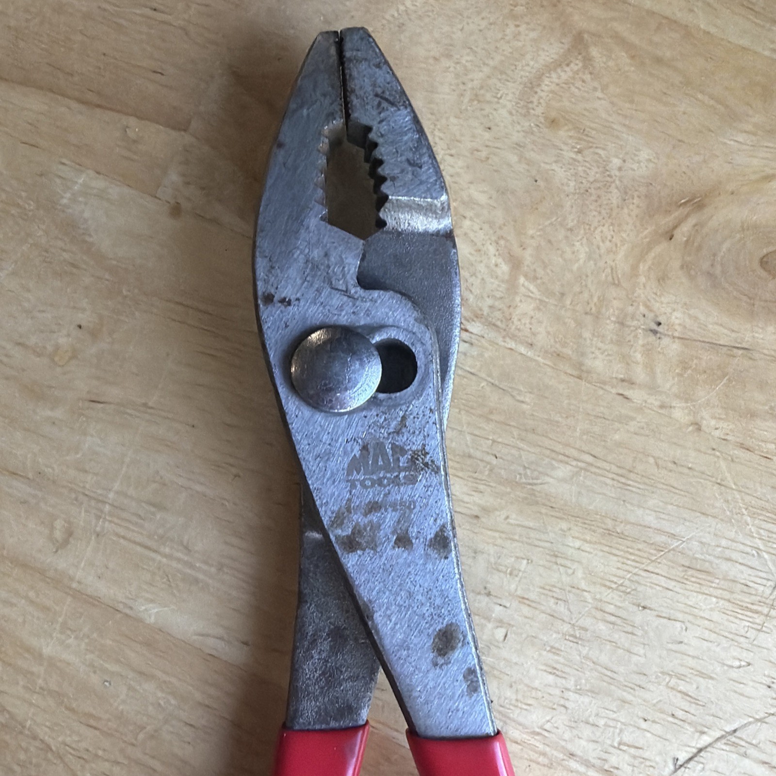 Mac Tools 10″ Adjustable Slip Joint Pliers Red Handle P301950 READ!