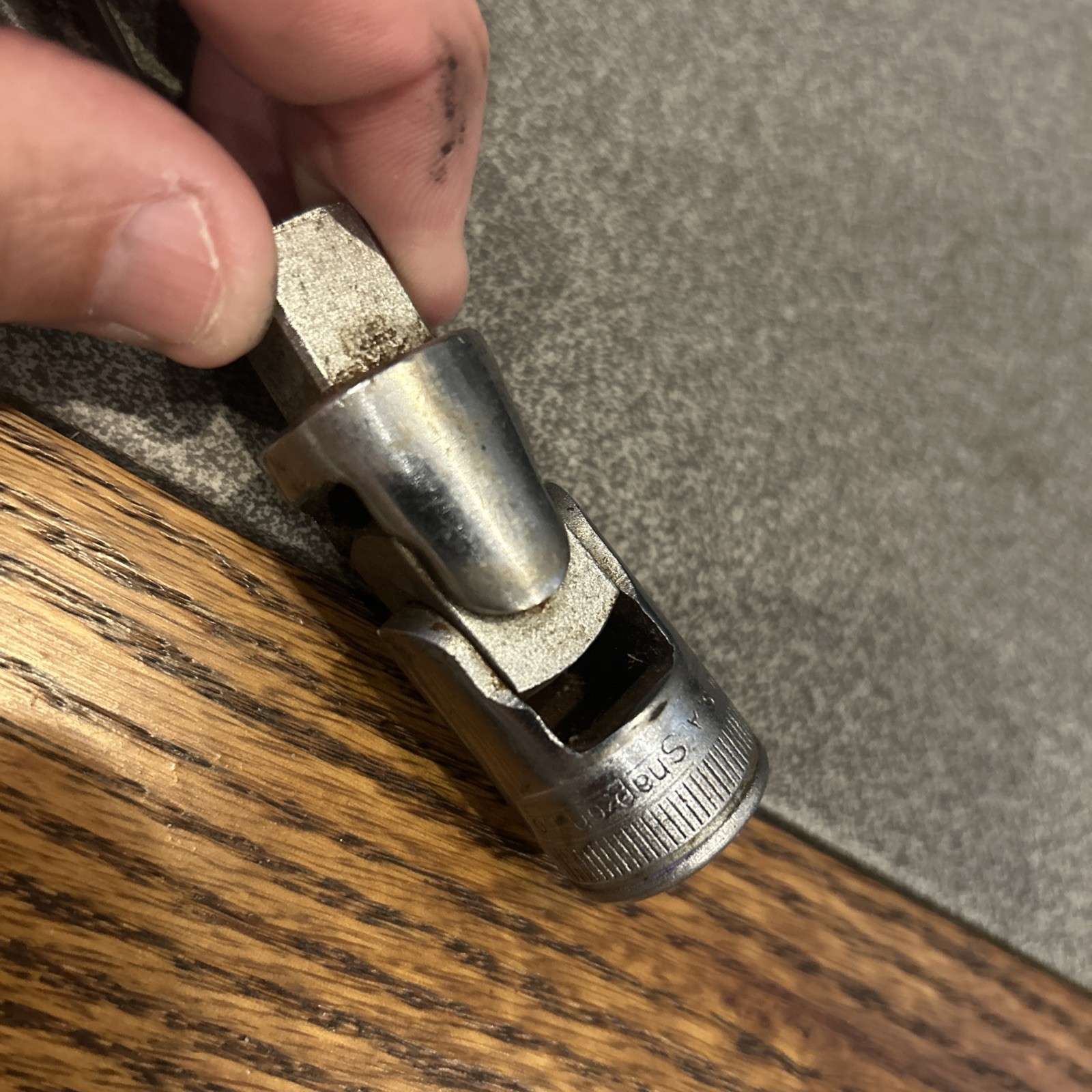 VTG Snap On Ferret F-70N 3/8″ Drive Ratchet 7″ & 1/2” Universal Joint Adapter