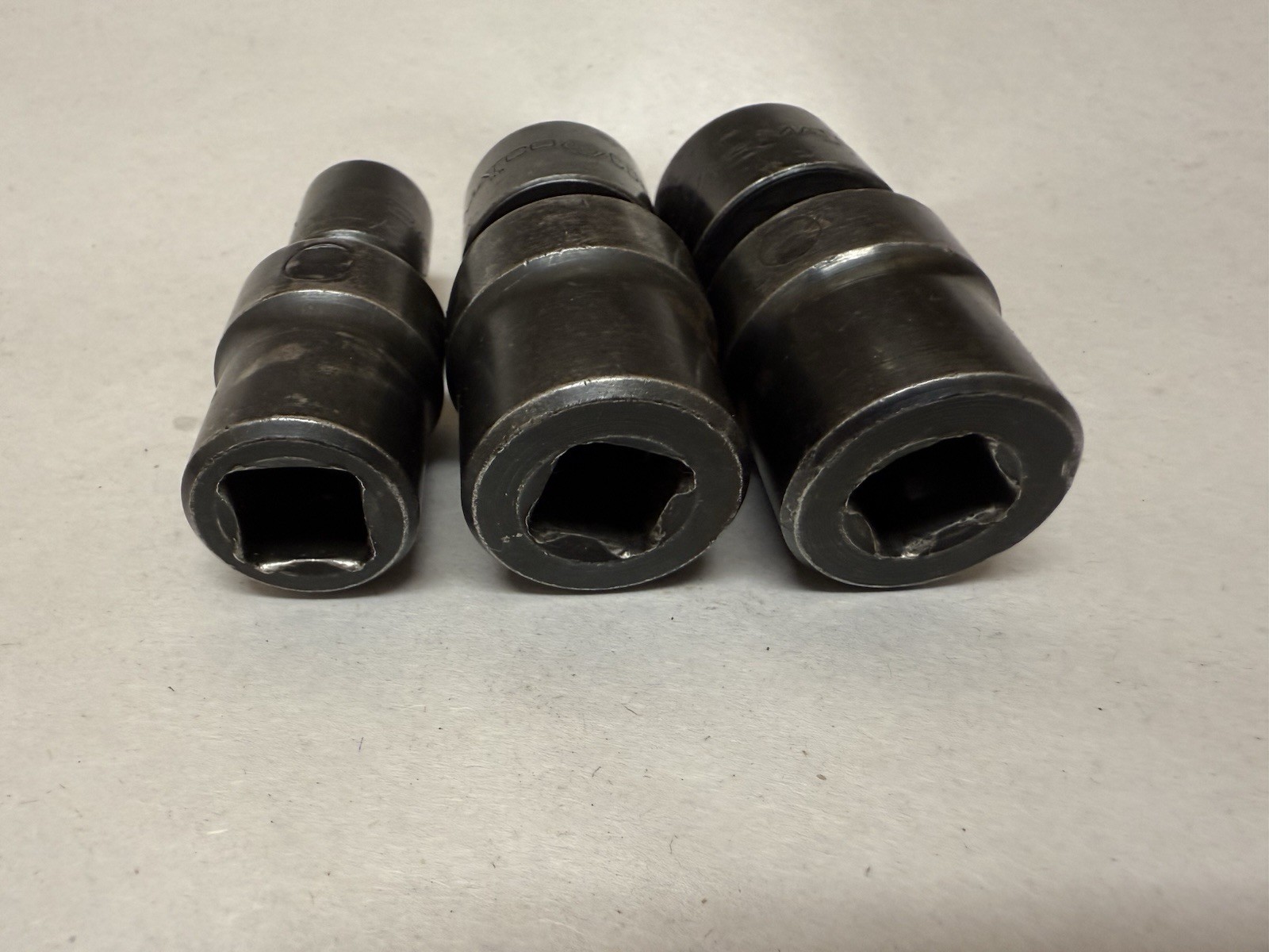 12 pc Lot Matco SAE & Metric Impact Universal Swivel Socket 3/8 & 1/2′ Drive