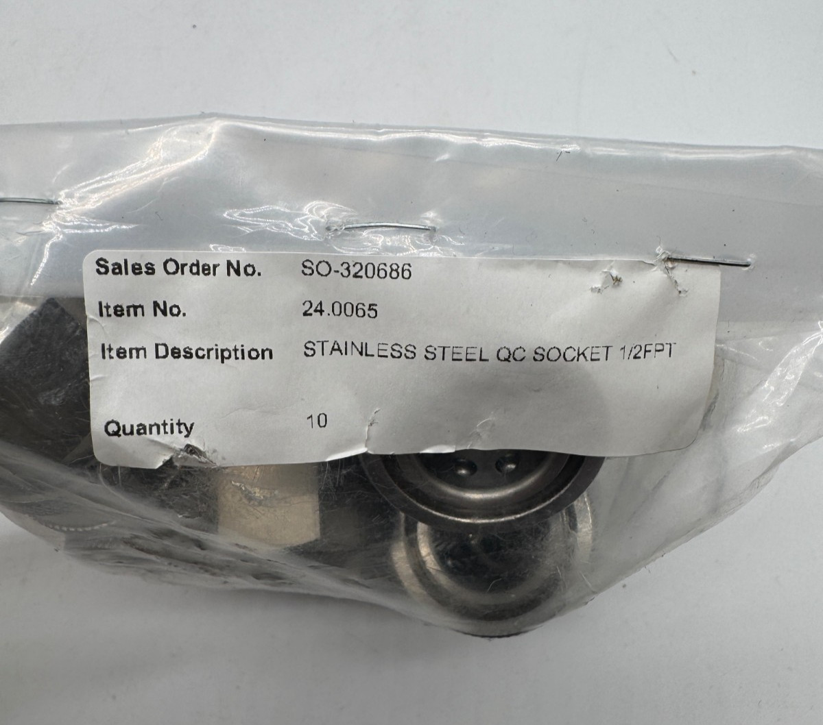 Stainless Steel QC Socket 1/2FPT. QTY 10