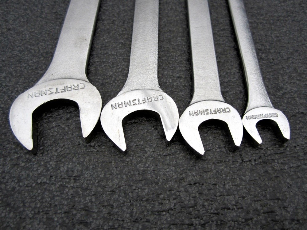 Vintage Craftsman 4pc SAE Tappet Wrench Set -V- Made in USA