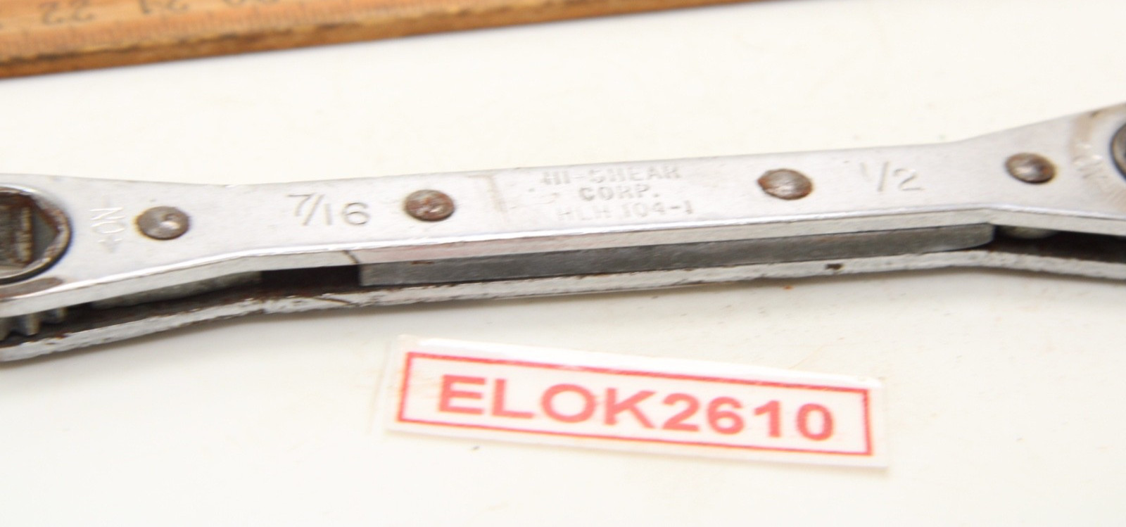 Hi-Shear HLH 104-1 7/16″ x 1/2” 6 Point SAE Ratcheting Box Wrench