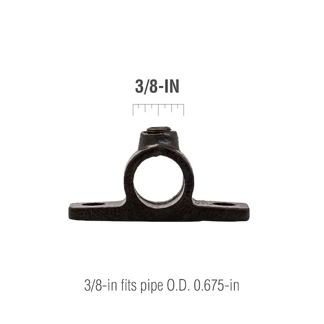 Steel•Tek 3/4” Offset Flange W/2 Tabs Black 962250 FAST SHIP