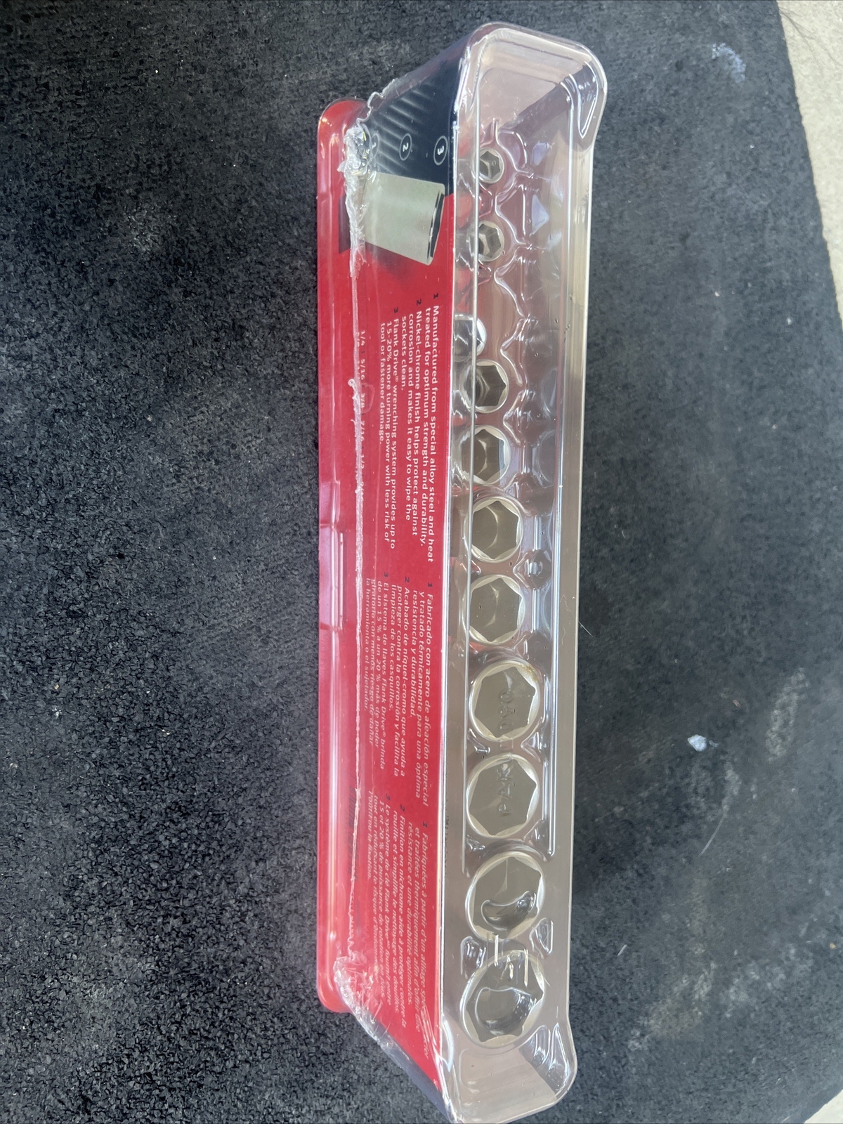 For Snap-on Tools 11pc 3/8″ Drive SAE 6 Point Deep Chrome Socket Set (211SFSY)