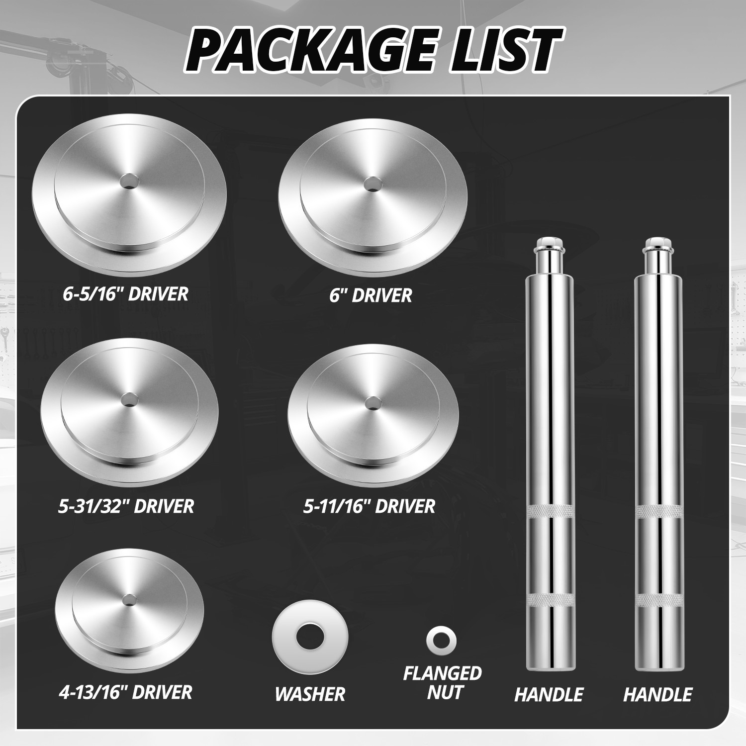 Truck Hub Seal Installer Kit Heavy Duty Bearing Race Seal Drivers for Class 7&8