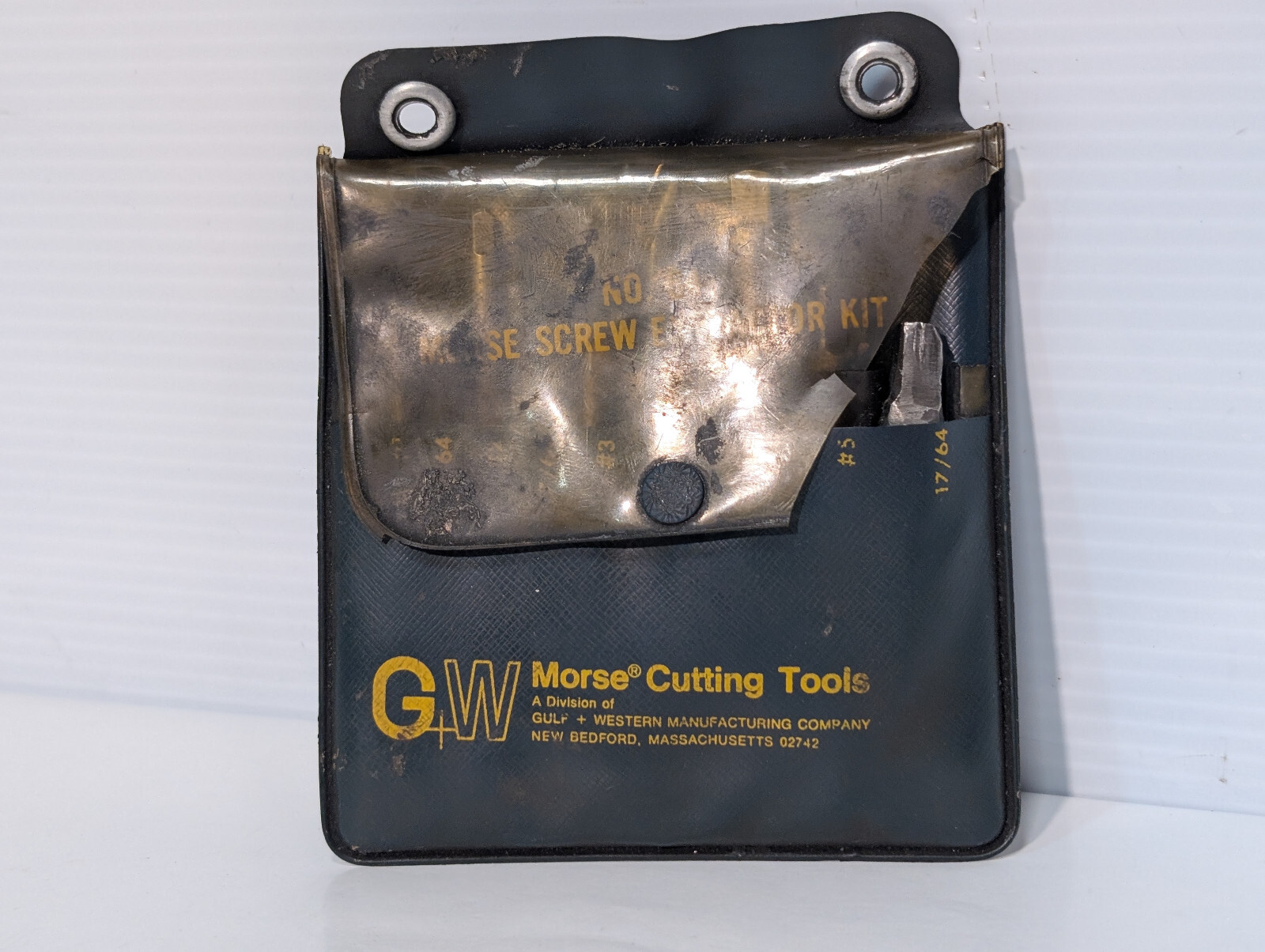 Morse Cutting Tools No.64 Screw Extractor Kit, Gulf + Western, Organizer Case