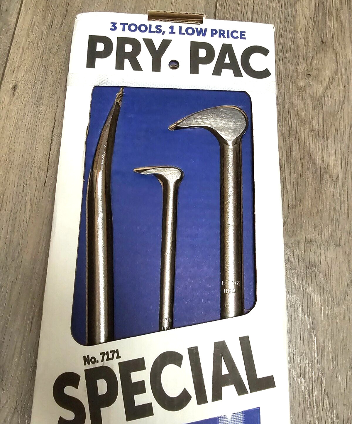 OTC Tools, USA 3pc Pry Bar Pack Set: 12 & 18″ Rolling Head & 24″ Jimmy Bar #7171