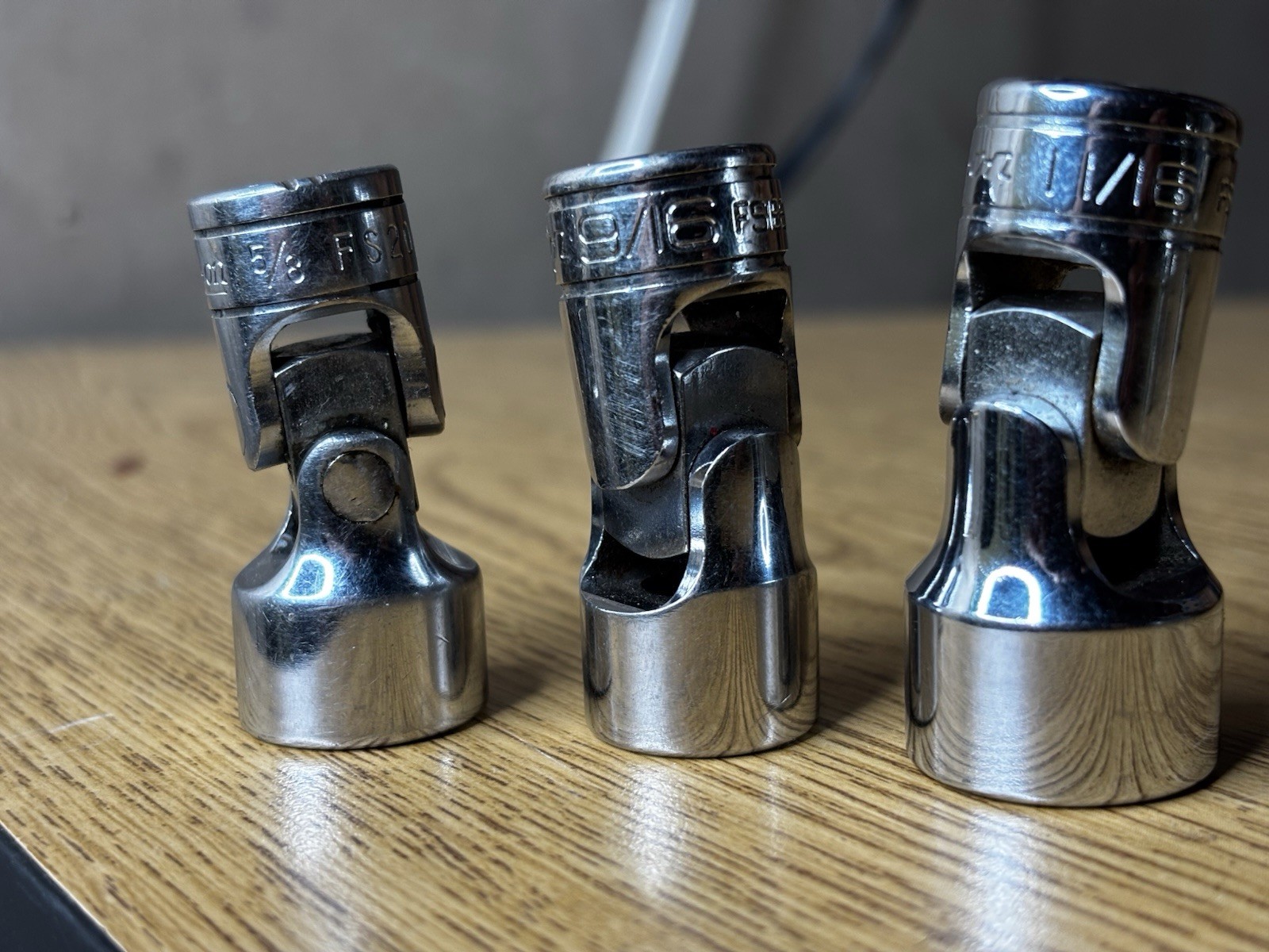 Snap On Swivel Socket Set 5/8, 9/16, 11/16