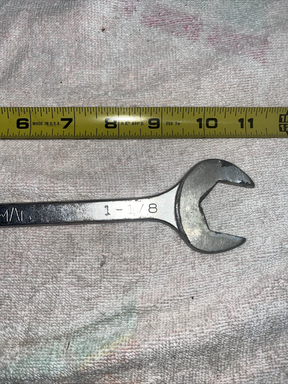 Mac Tools 1-1/8″ SAE Chrome Four Way Angle Head Open End Wrench USA DA36
