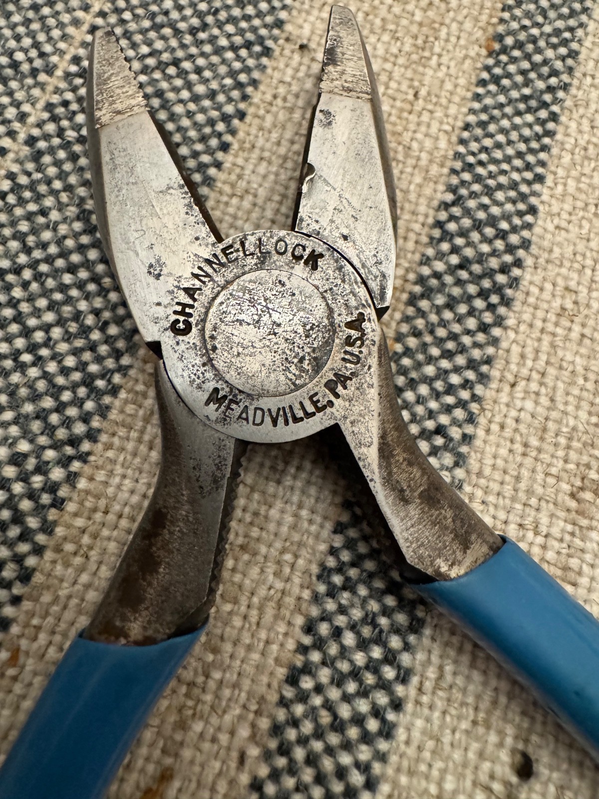 Channellock 347 7” Long Round Nose Lineman’s Pliers High Leverage USA