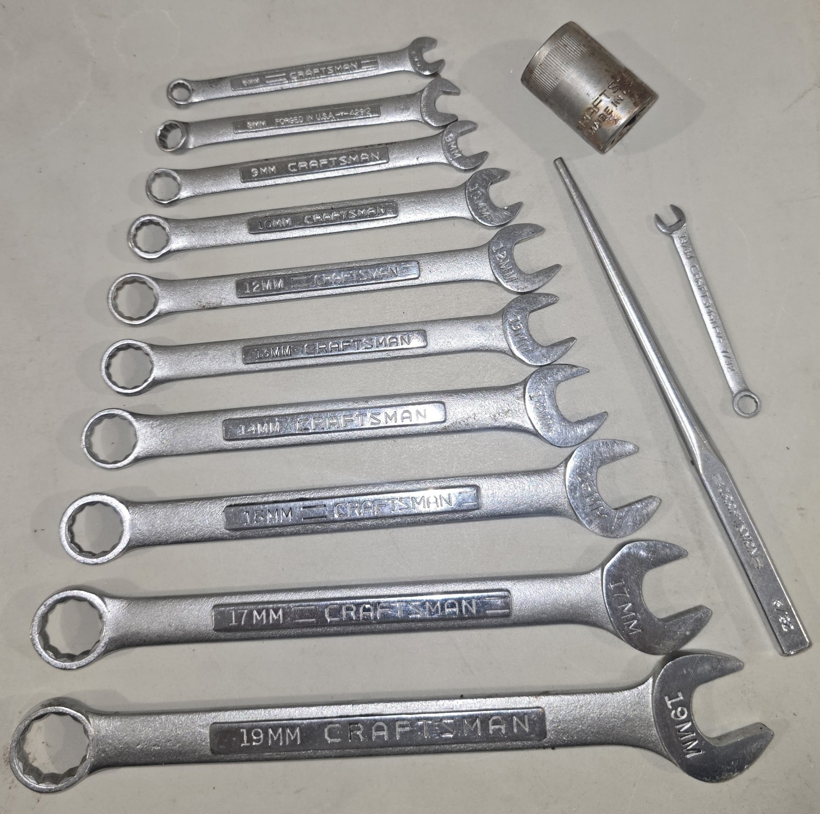 Craftsman Metric 14 Piece Combination Wrench Incomplete Set Plus Other -See Pics